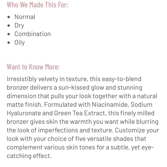 l.ys NO LIMITS MATTE BRONZER - NIB - Picture 4 of 5